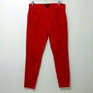 Banana Republic red velvet pants